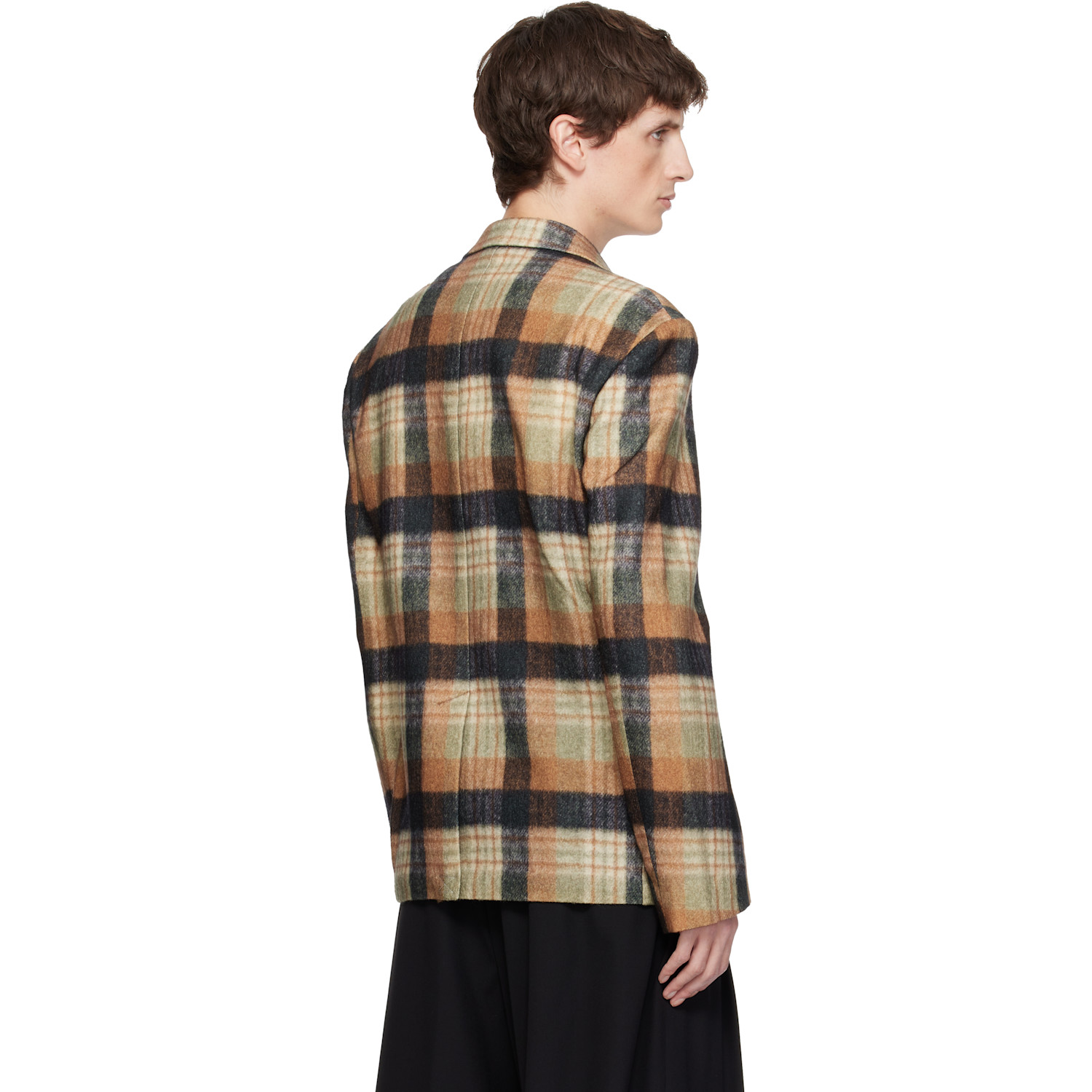  Dries Van Noten Multicolor Boxy Wool Blazer 