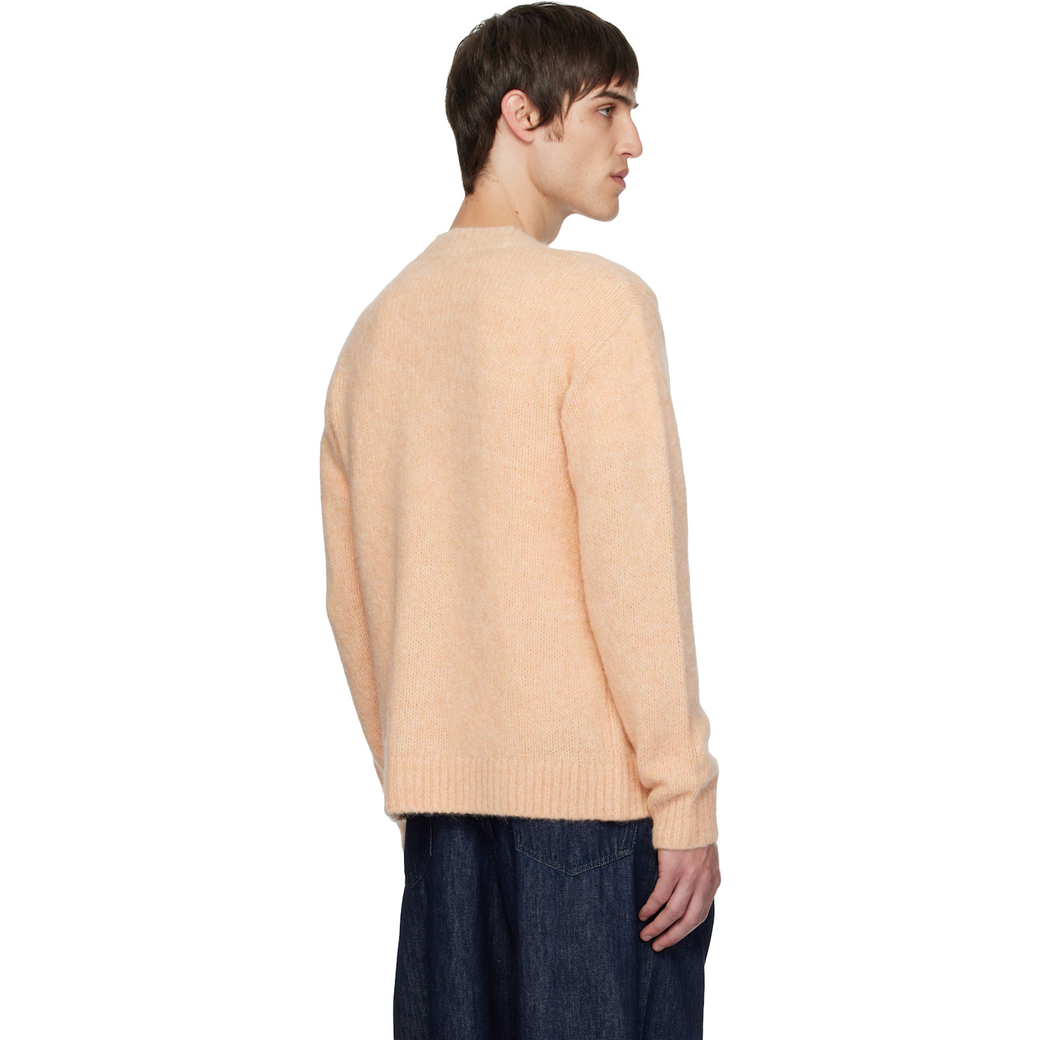  Dries Van Noten Pink Alpaca Cardigan 