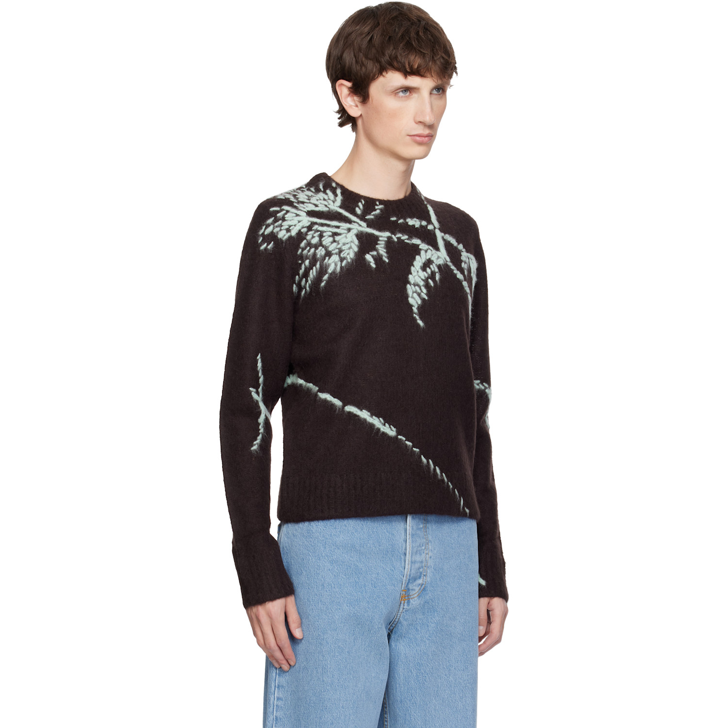  Dries Van Noten Brown Alpaca Sweater 