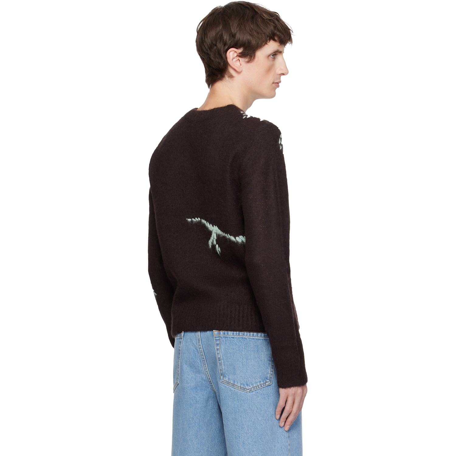  Dries Van Noten Brown Alpaca Sweater 