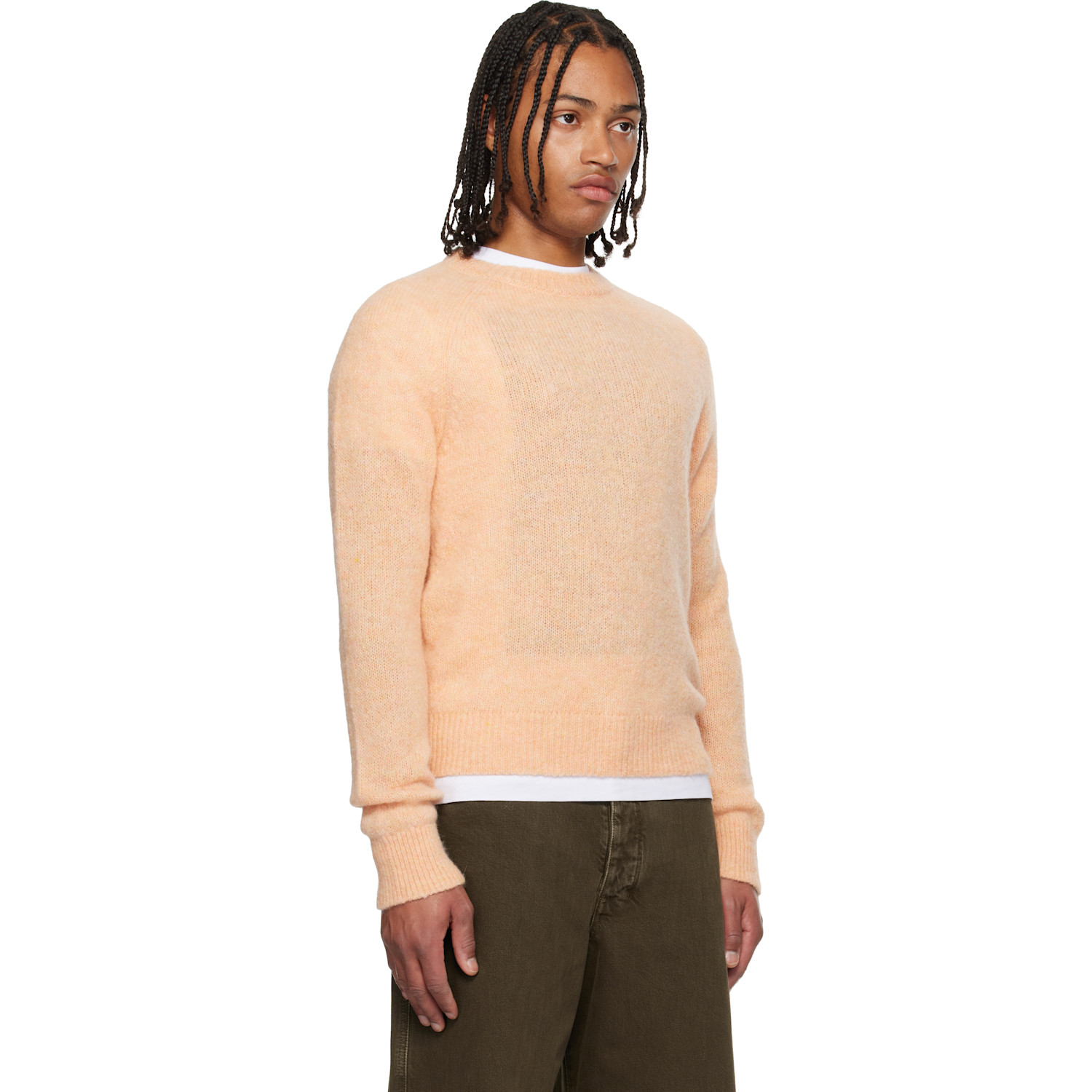  Dries Van Noten Orange Fitted Sweater 