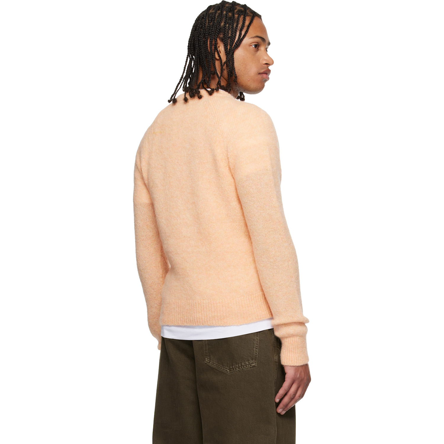  Dries Van Noten Orange Fitted Sweater 