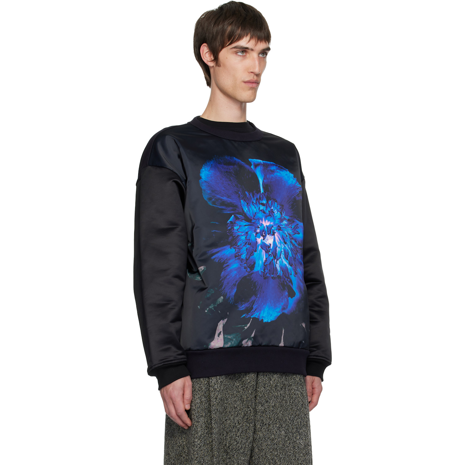  Dries Van Noten Black Printed Sweatshirt 