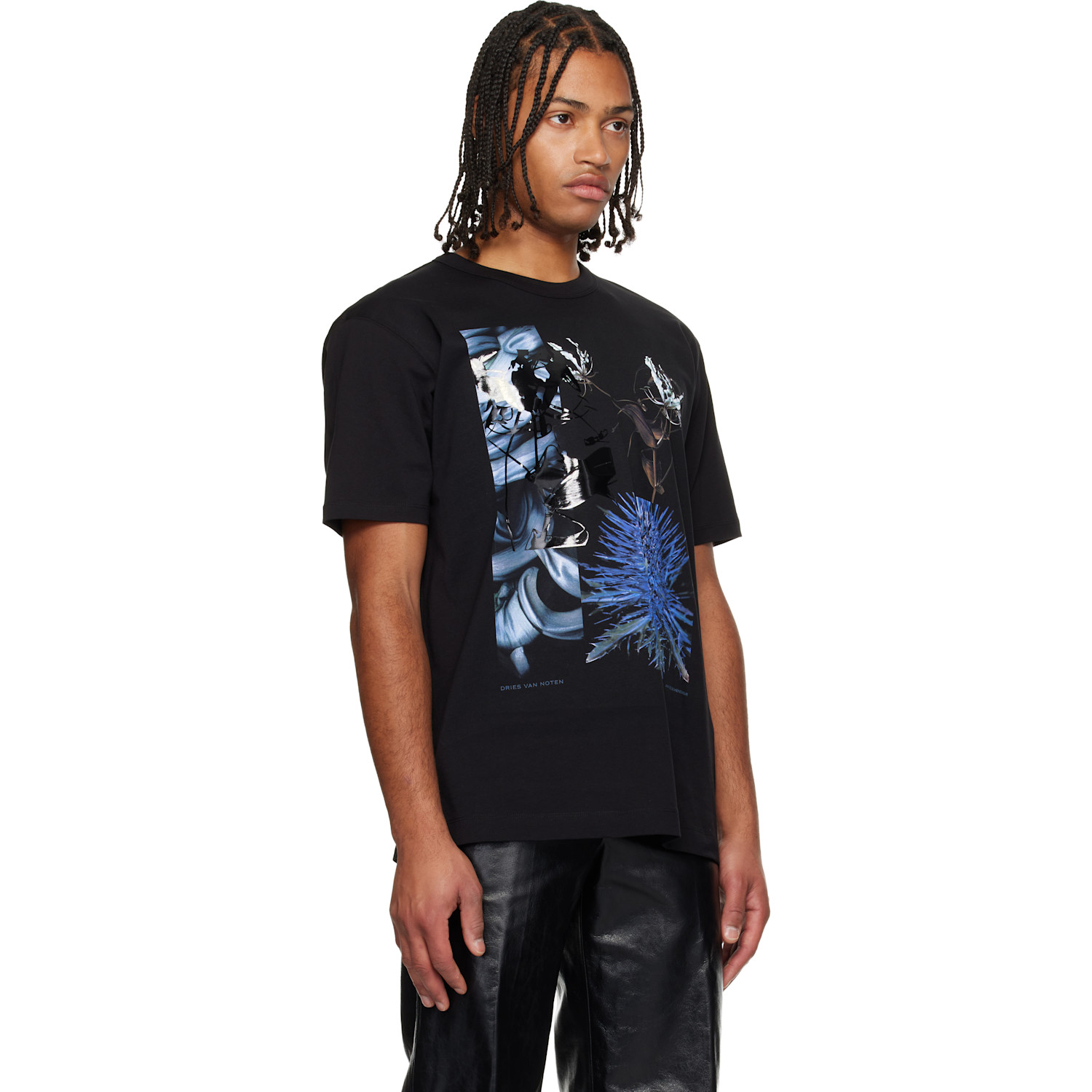  Dries Van Noten Black Printed T-shirt 