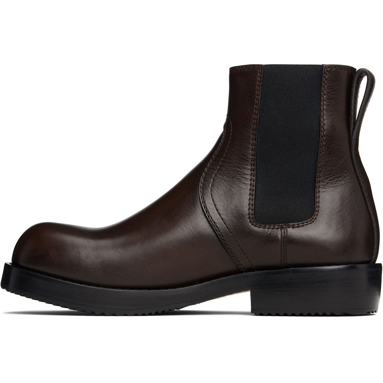  Dries Van Noten Brown Leather Chelsea Boots 