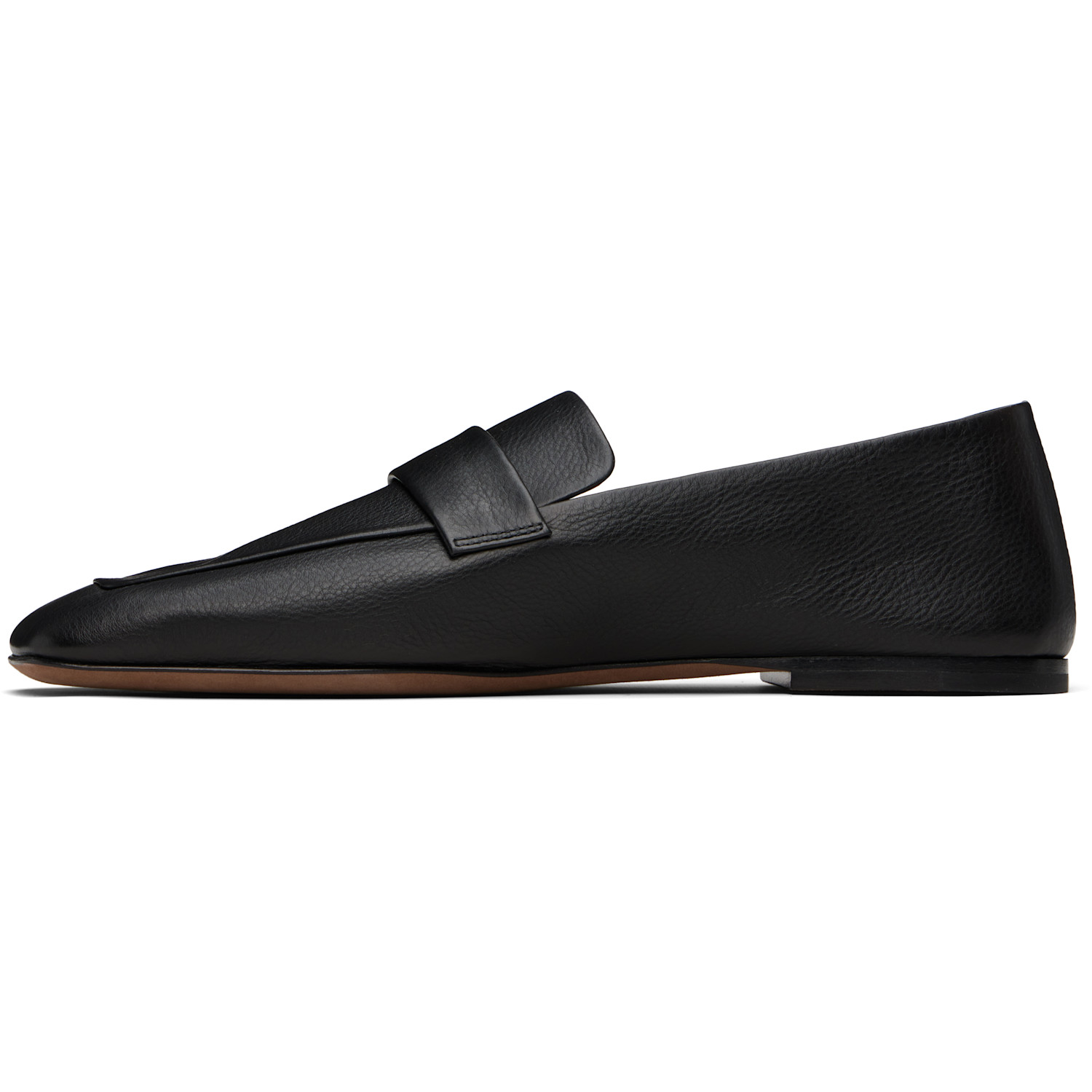  The Row Black Square Loafers 