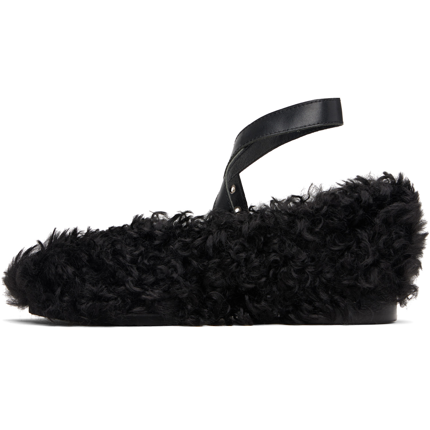  Epingler Black Strap Toe Ballerina Flats 