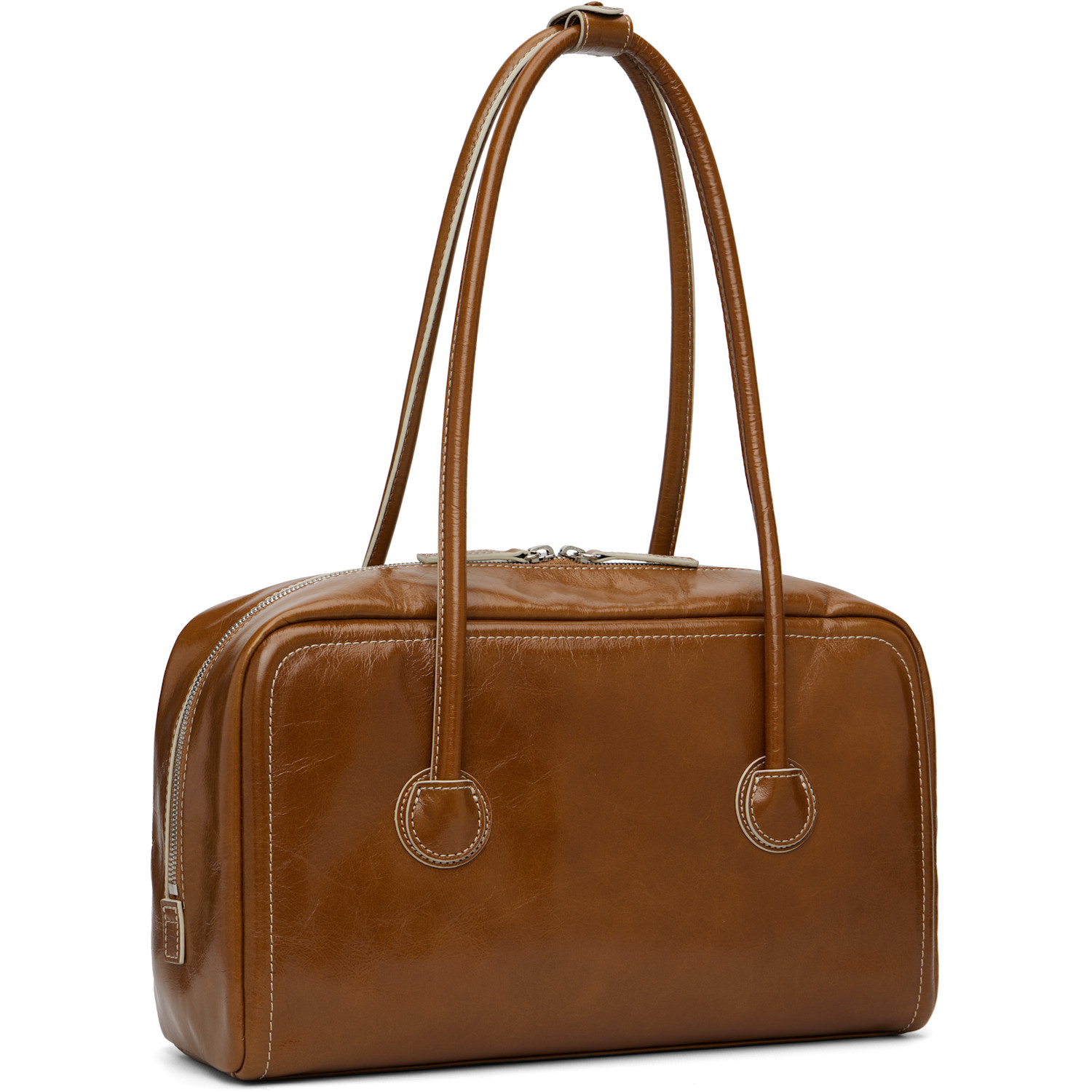  Margesherwood Brown Soft Boston Bag 