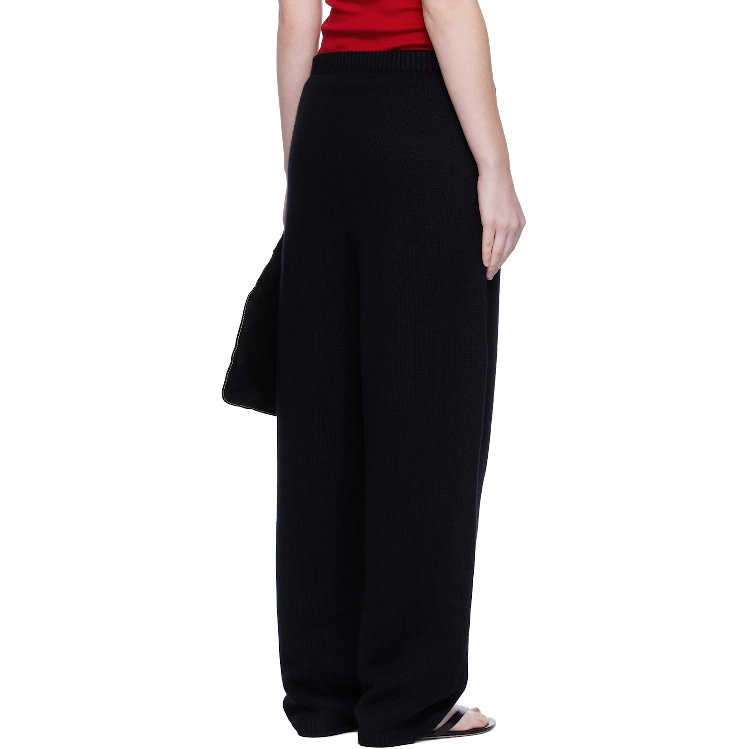  Arch The Black Wide Knitted Jogger Lounge Pants 