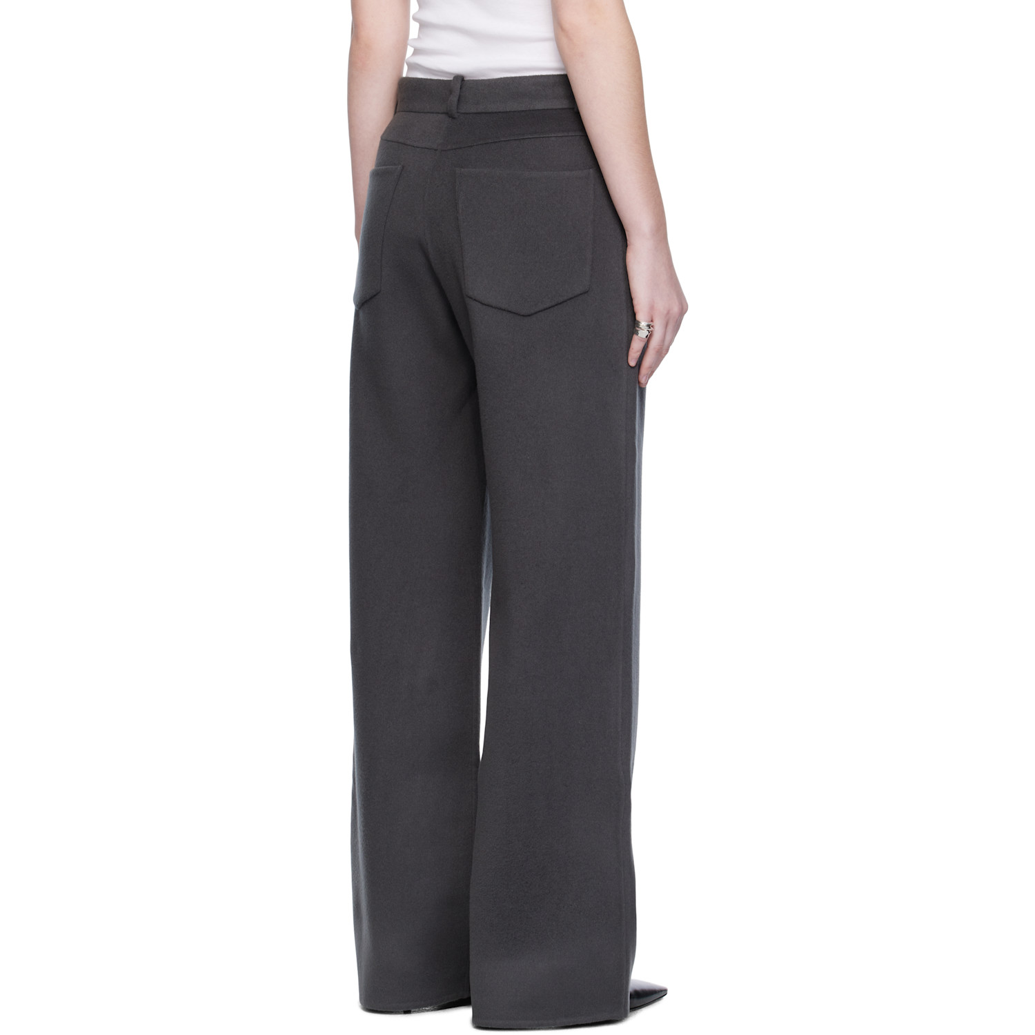  Arch The Gray Handmade Wool Cashmere Trousers 