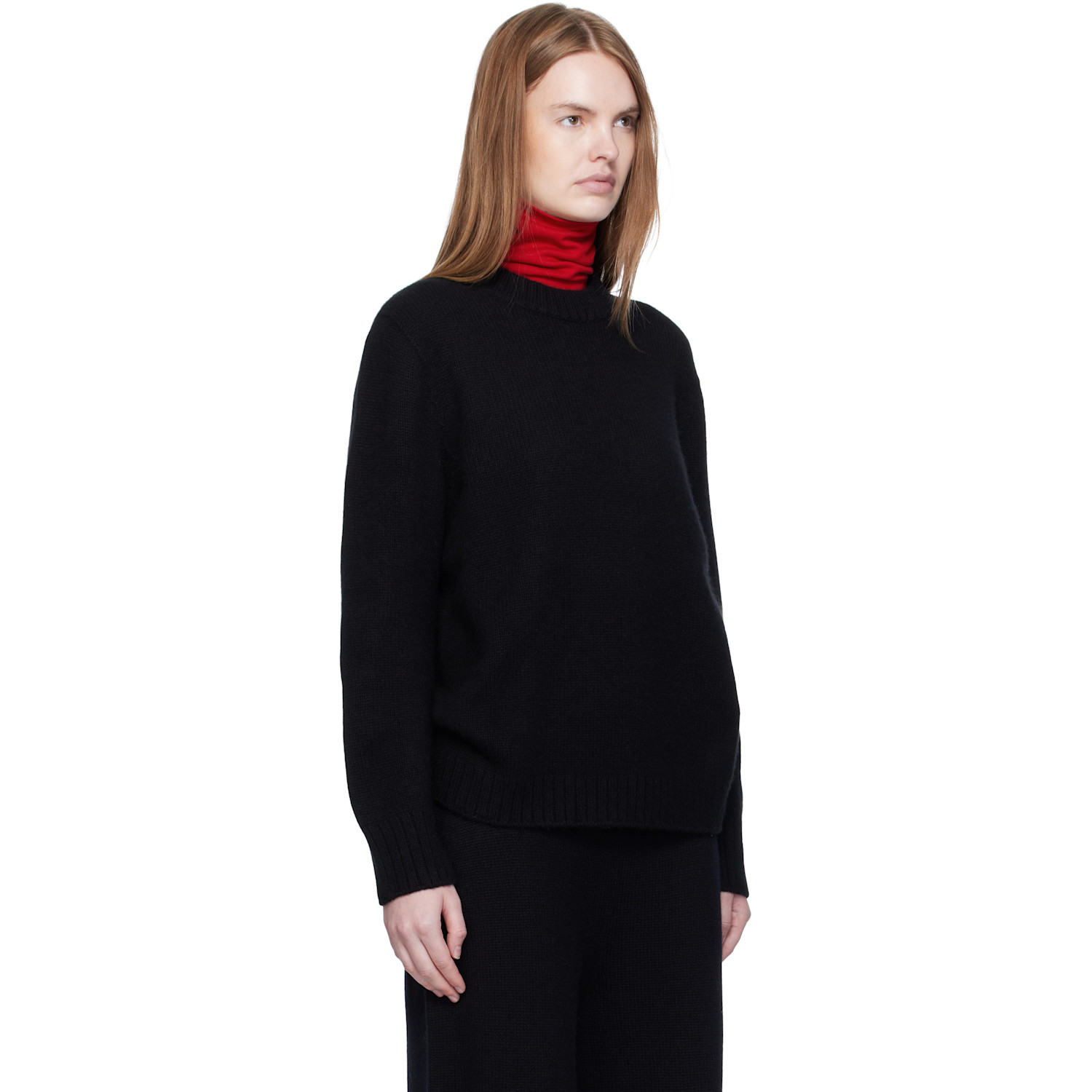  Arch The Black Over Fit Cashmere Pullover Sweater 