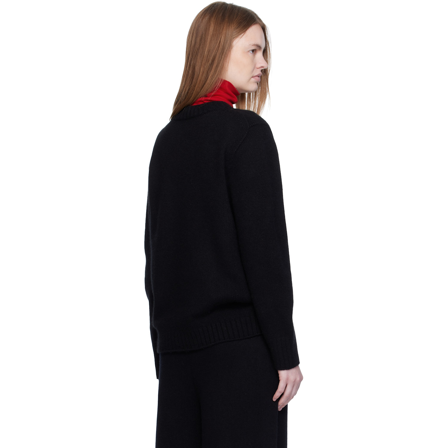  Arch The Black Over Fit Cashmere Pullover Sweater 