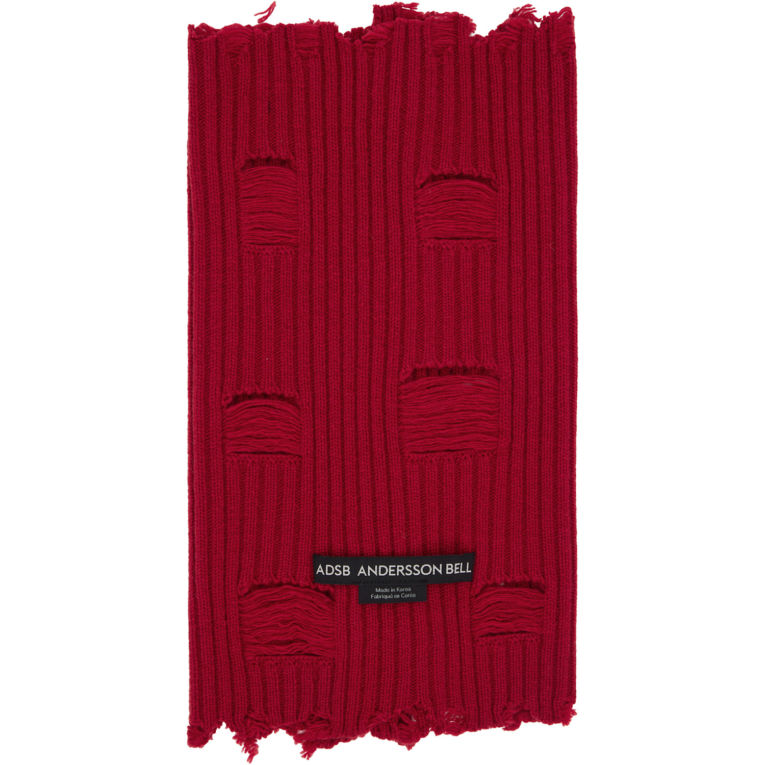  Andersson Bell Red Roghen Wool Tube Scarf 