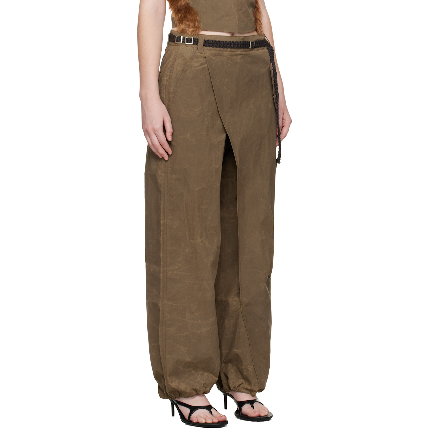  Andersson Bell Brown Wrap Cargo Pants 
