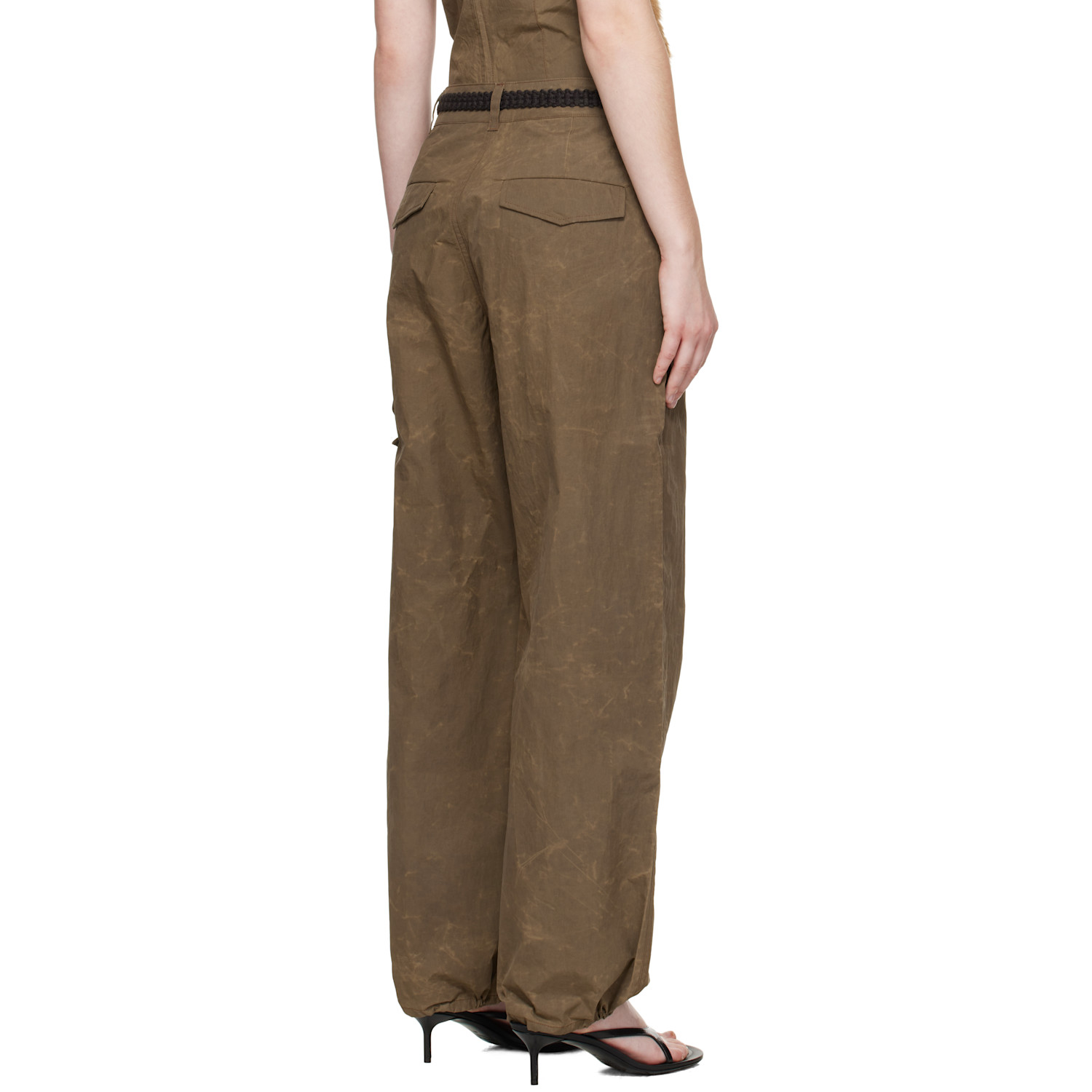  Andersson Bell Brown Wrap Cargo Pants 