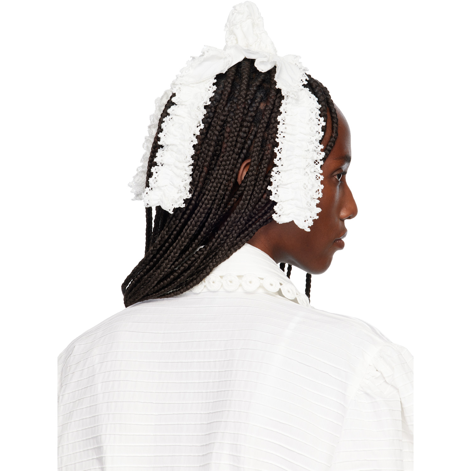  Róisín Pierce Off-white Women Swirl Shoot Woven Hair Clip 