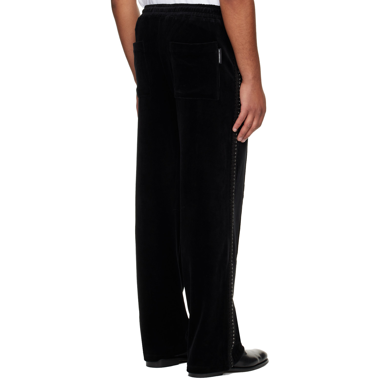  Andersson Bell Black Velvet Track Pants 