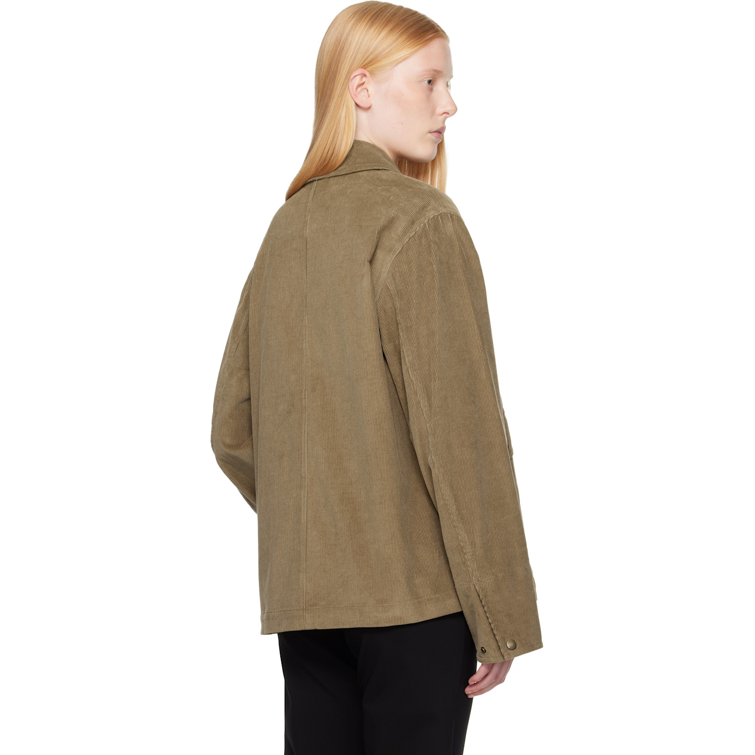  Burberry Taupe Corduroy Jacket 
