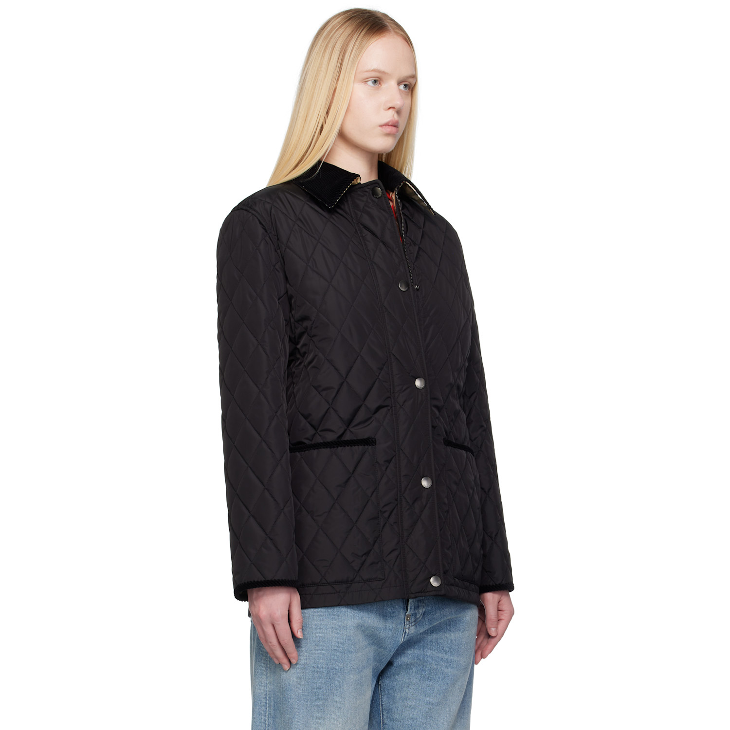  Burberry Black Broadway Quilted Nylon Jacket 