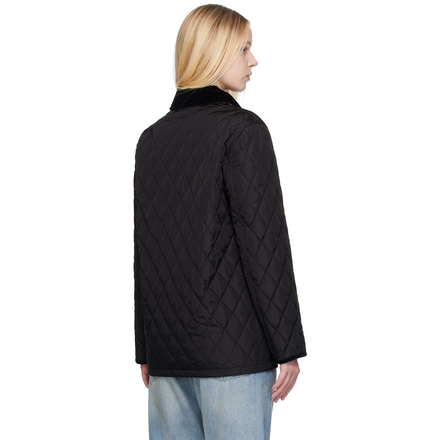  Burberry Black Broadway Quilted Nylon Jacket 