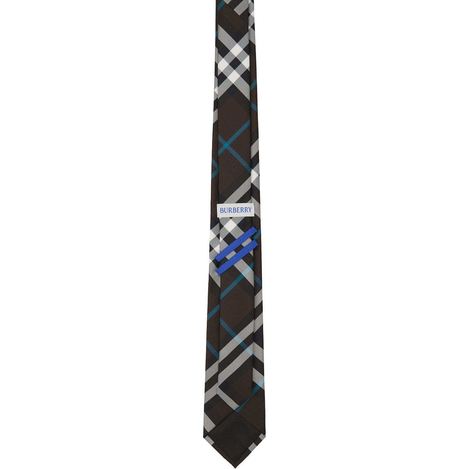  Burberry Multicolor Check Silk Tie 