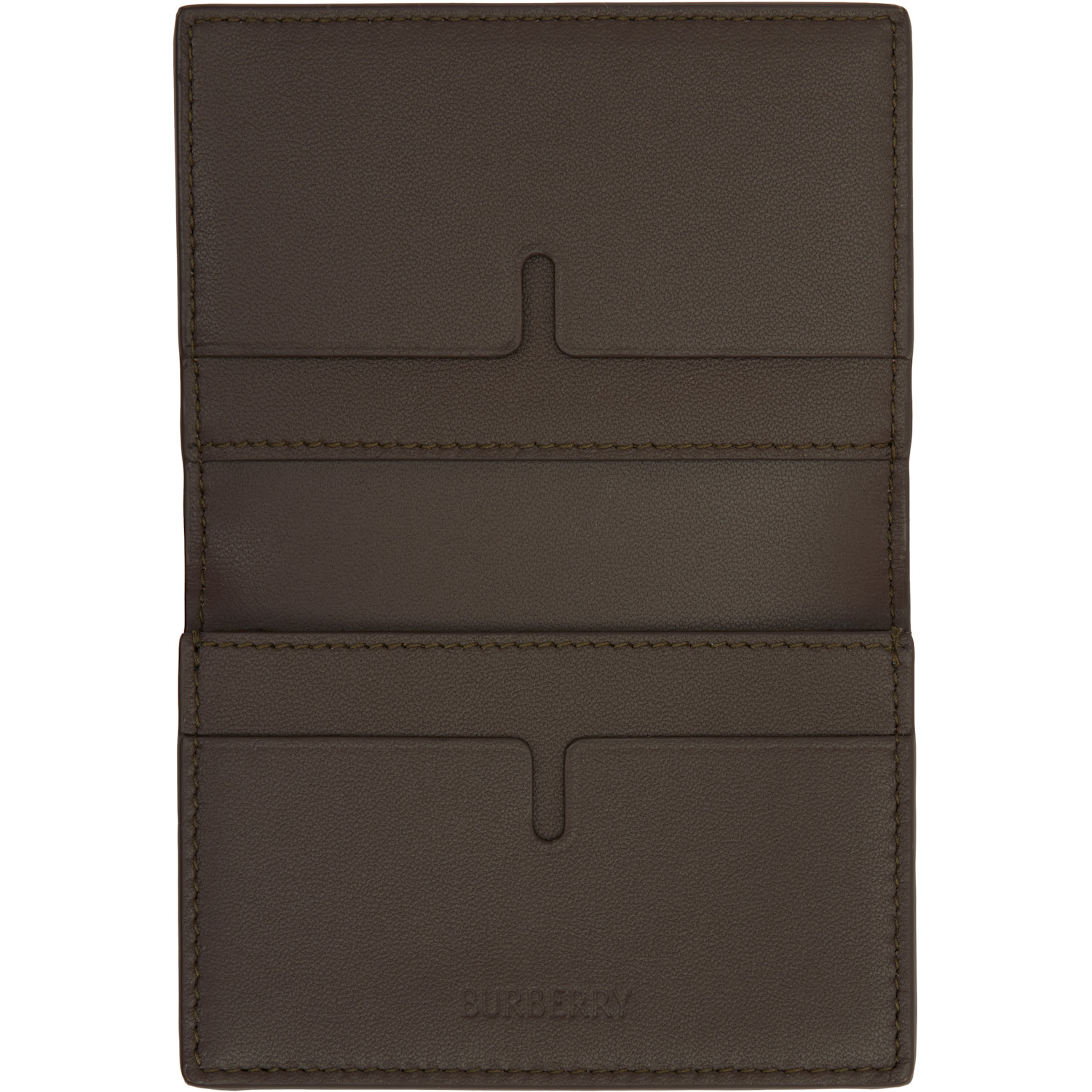  Burberry Beige Check Folding Case Card Holder 