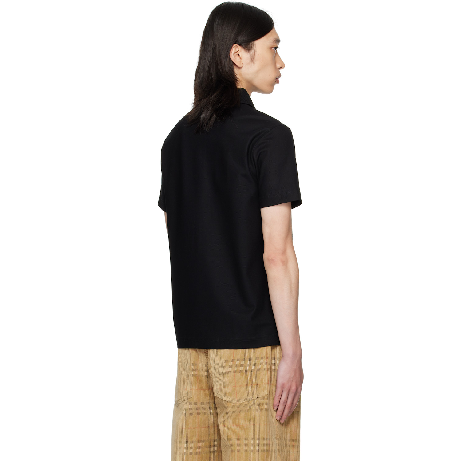  Burberry Black Ekd Polo 