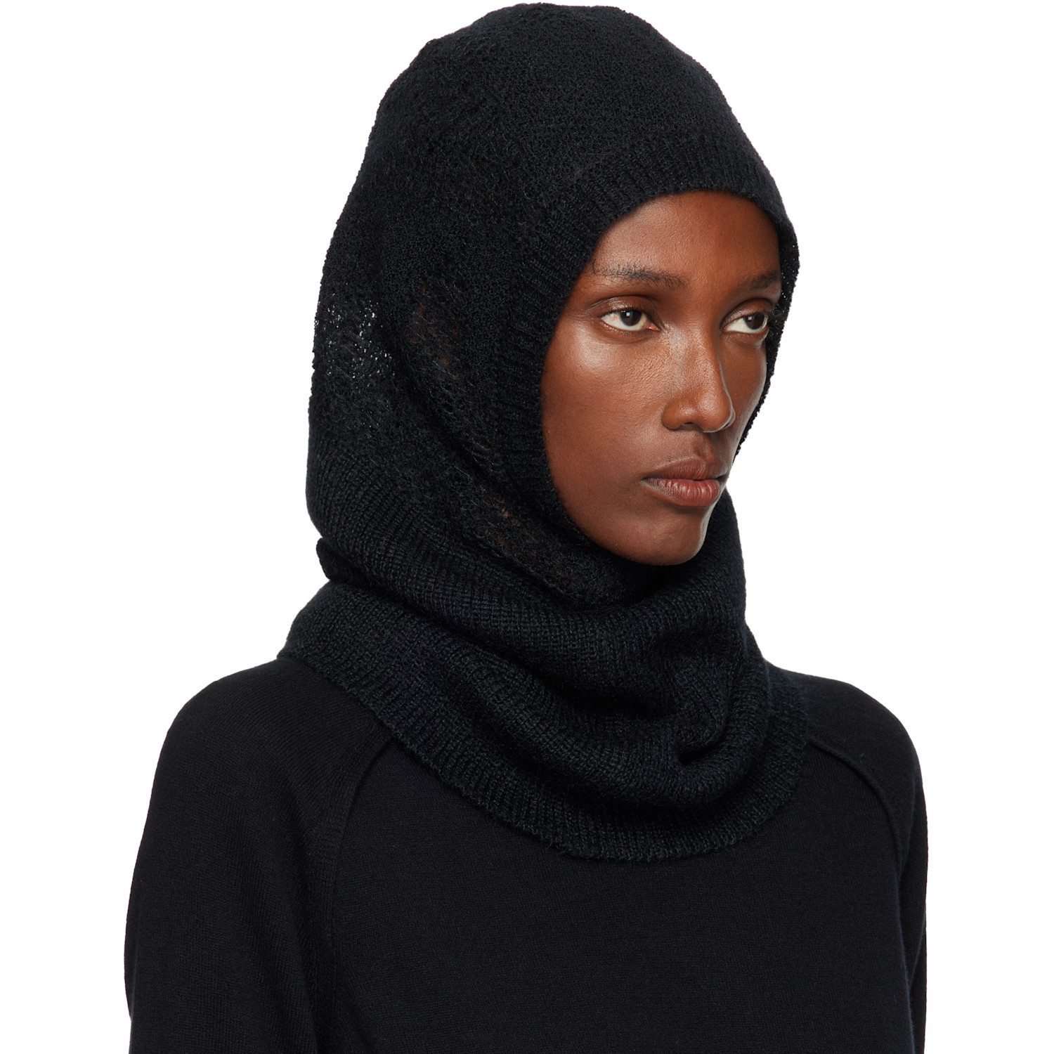  Ann Demeulemeester Black Vali Balaclava 