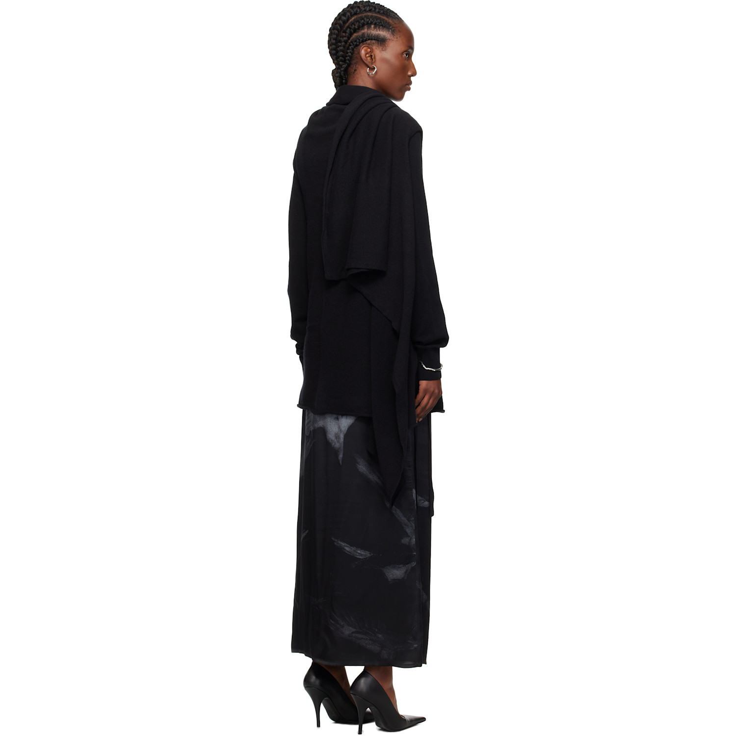  Ann Demeulemeester Black Nadine 3 Holes Turtleneck 