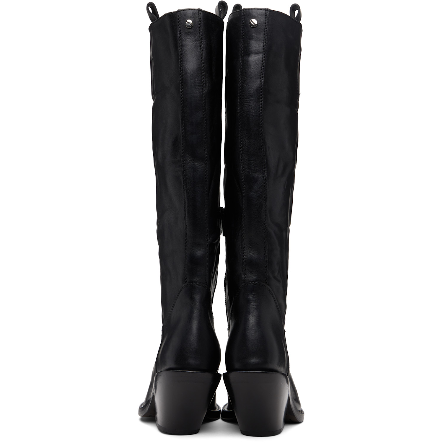  Ann Demeulemeester Black Lidar Western Boots 