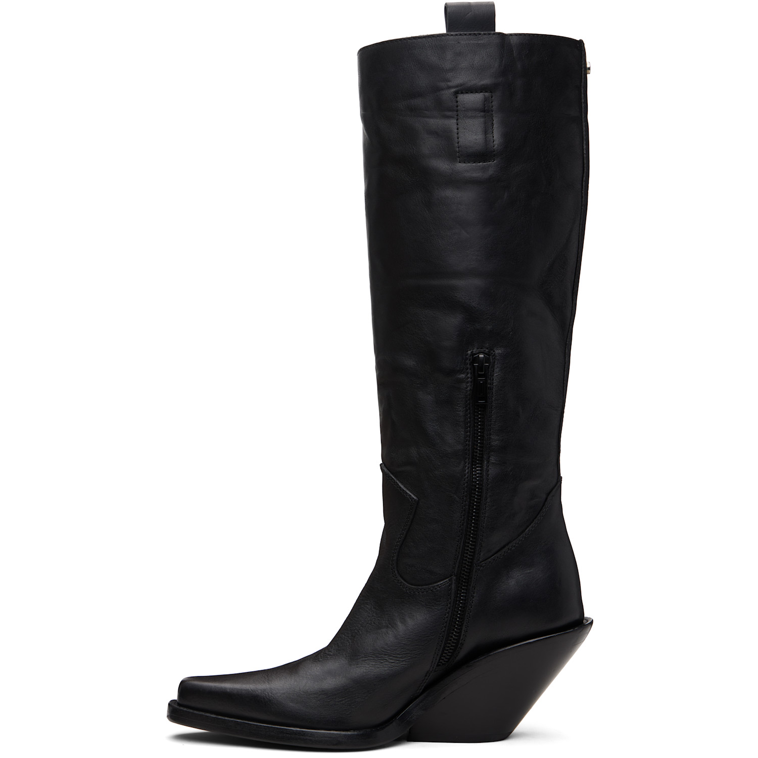  Ann Demeulemeester Black Lidar Western Boots 