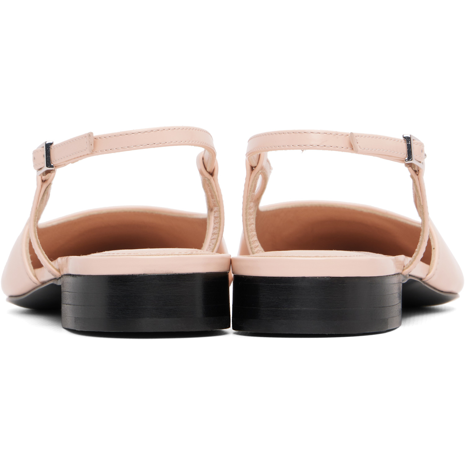  Marni Pink Leather Trunkaroo Slingback Ballerina Flats 