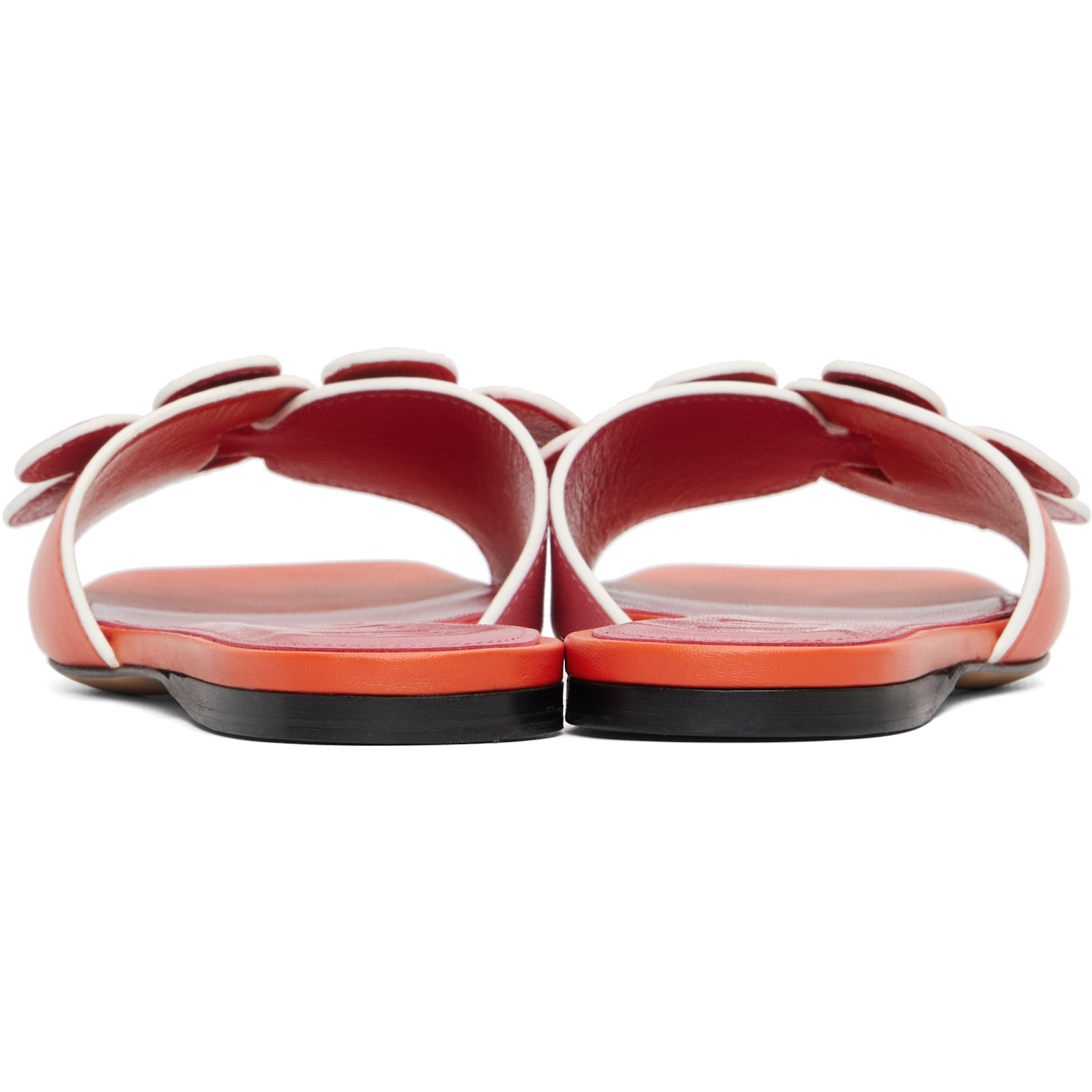  Marni Pink & Orange Leather Daisy Sandals 