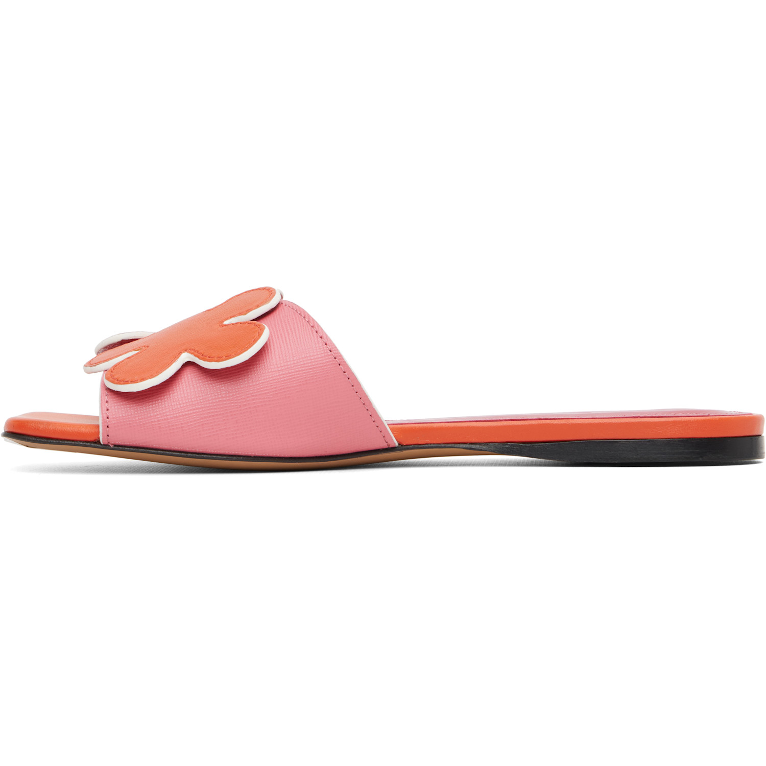  Marni Pink & Orange Leather Daisy Sandals 