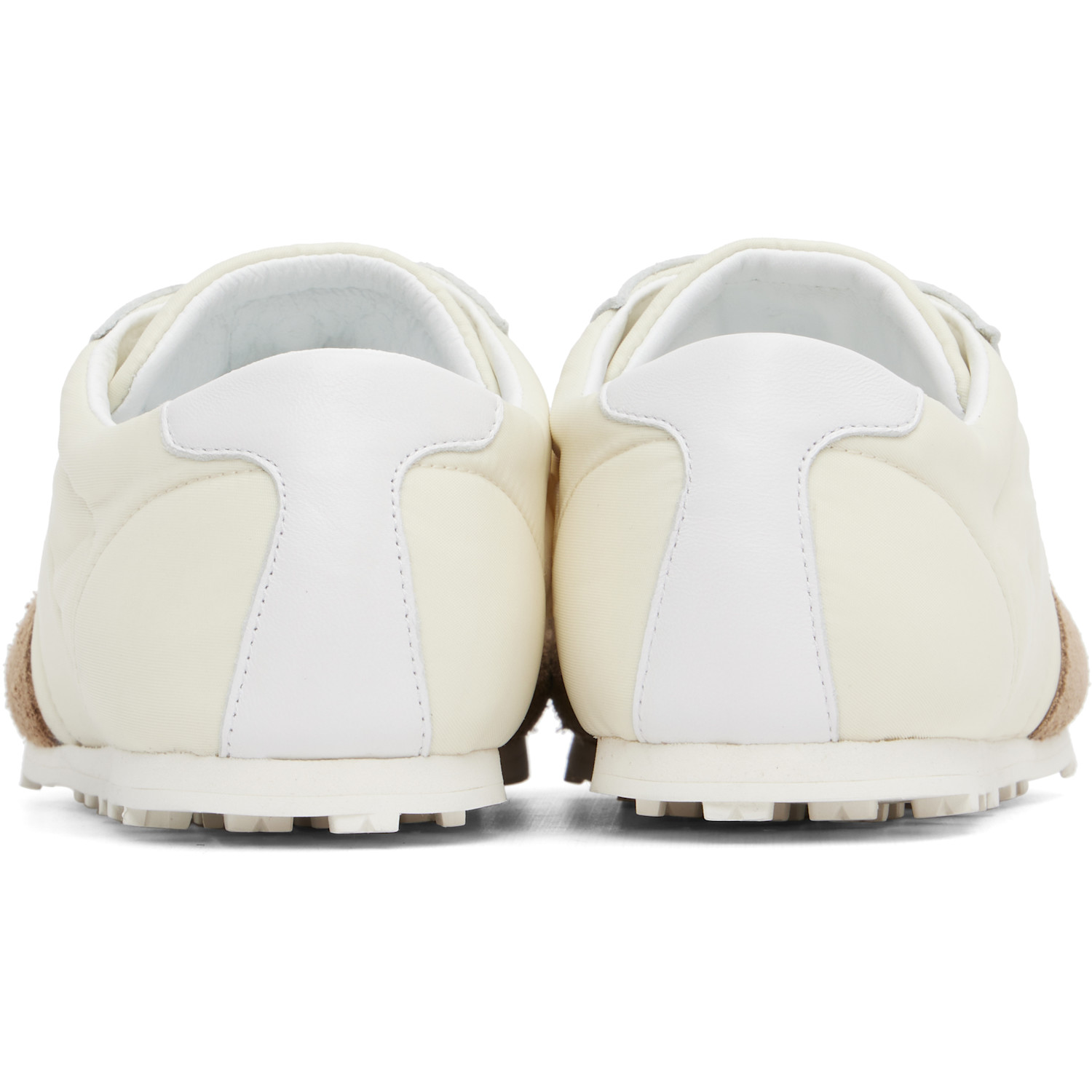  Marni Off-white & Brown Nylon Softy Sneakers 