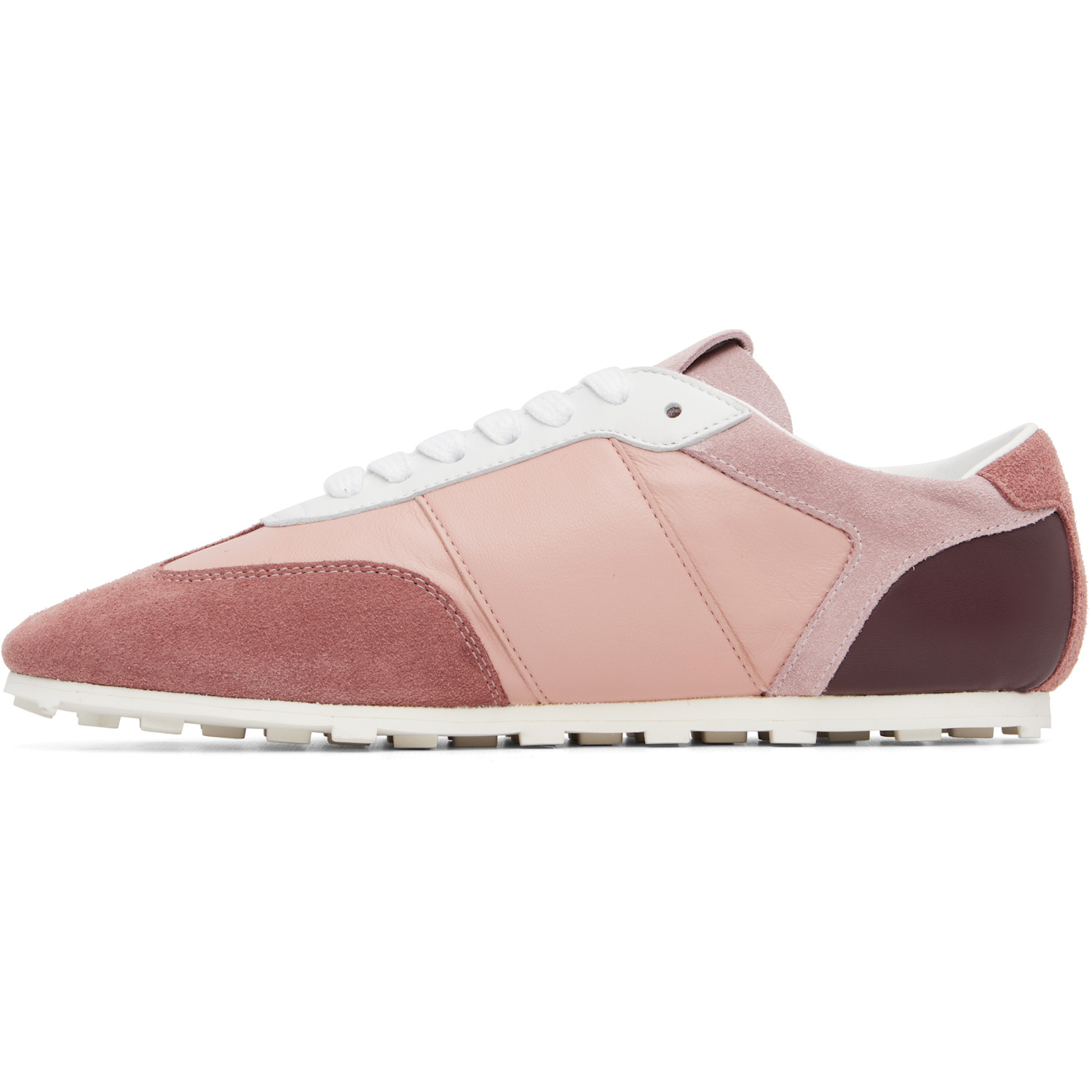  Marni Pink Leather & Suede Sneakers 