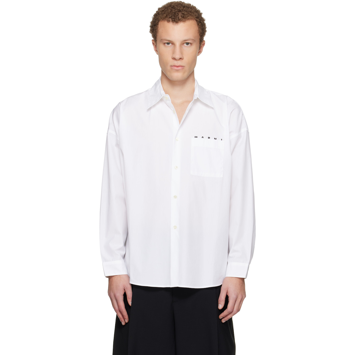 Marni White Polka Dot Shirt | Smart Closet