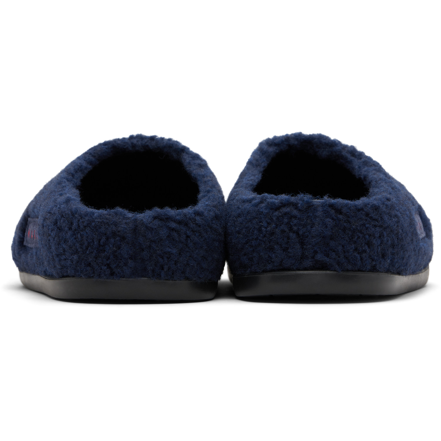  Marni Kids Navy Logo Patch Mules 