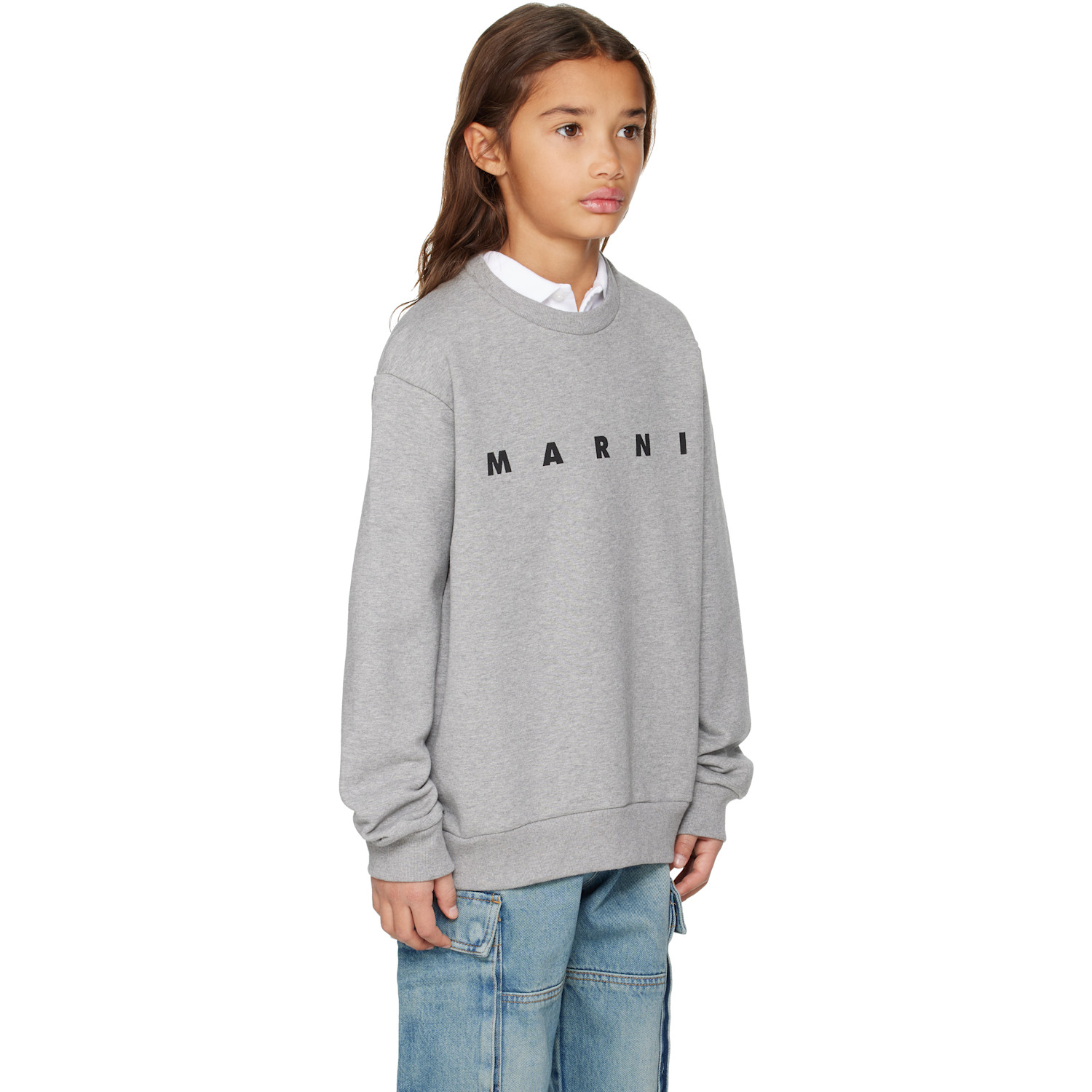  Marni Kids Gray Cotton Sweatshirt 