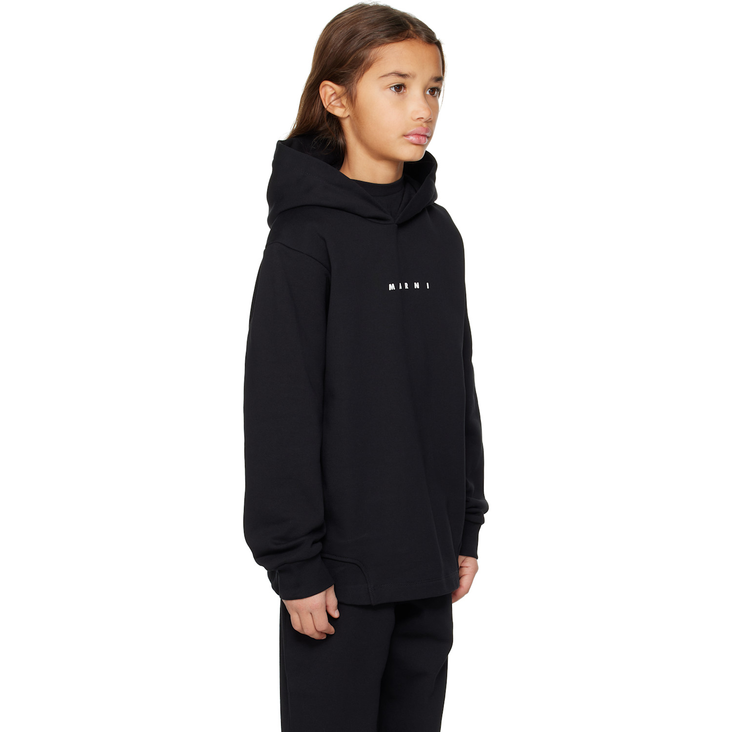  Marni Kids Black Cotton Hoodie 