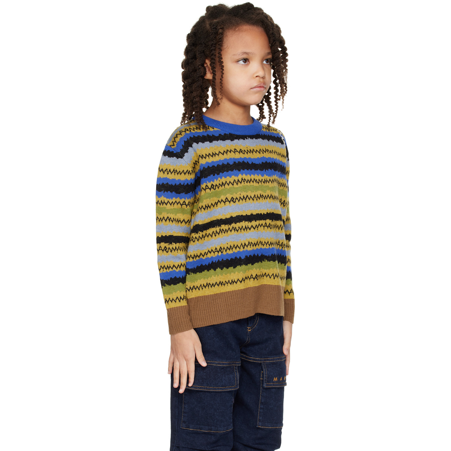  Marni Kids Multicolor Striped Sweater 
