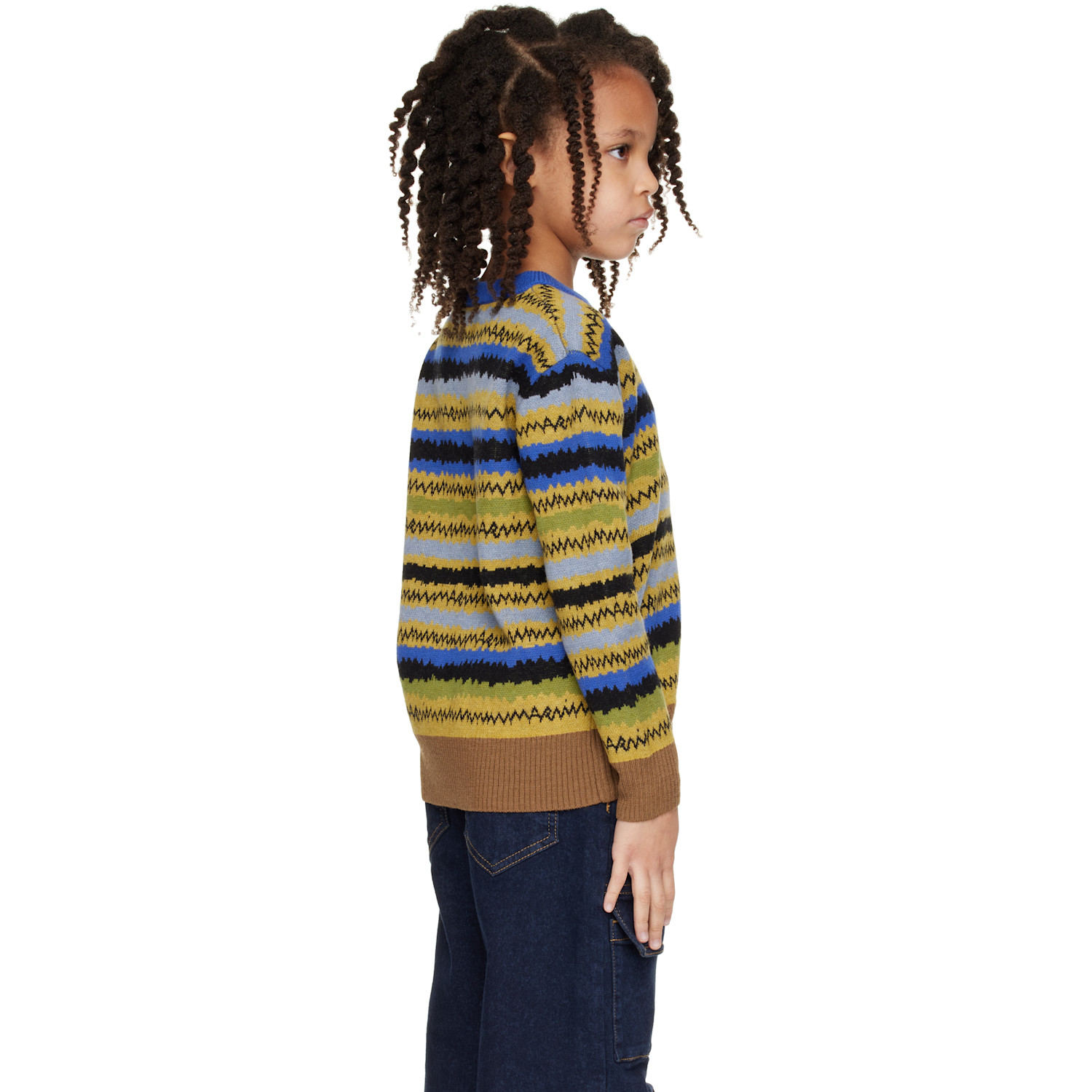  Marni Kids Multicolor Striped Sweater 