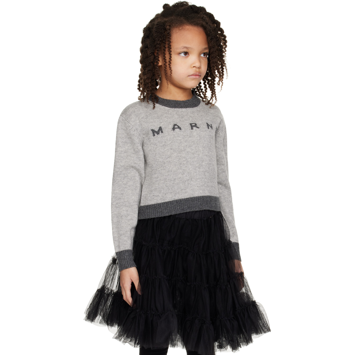  Marni Kids Gray Wool Sweater 