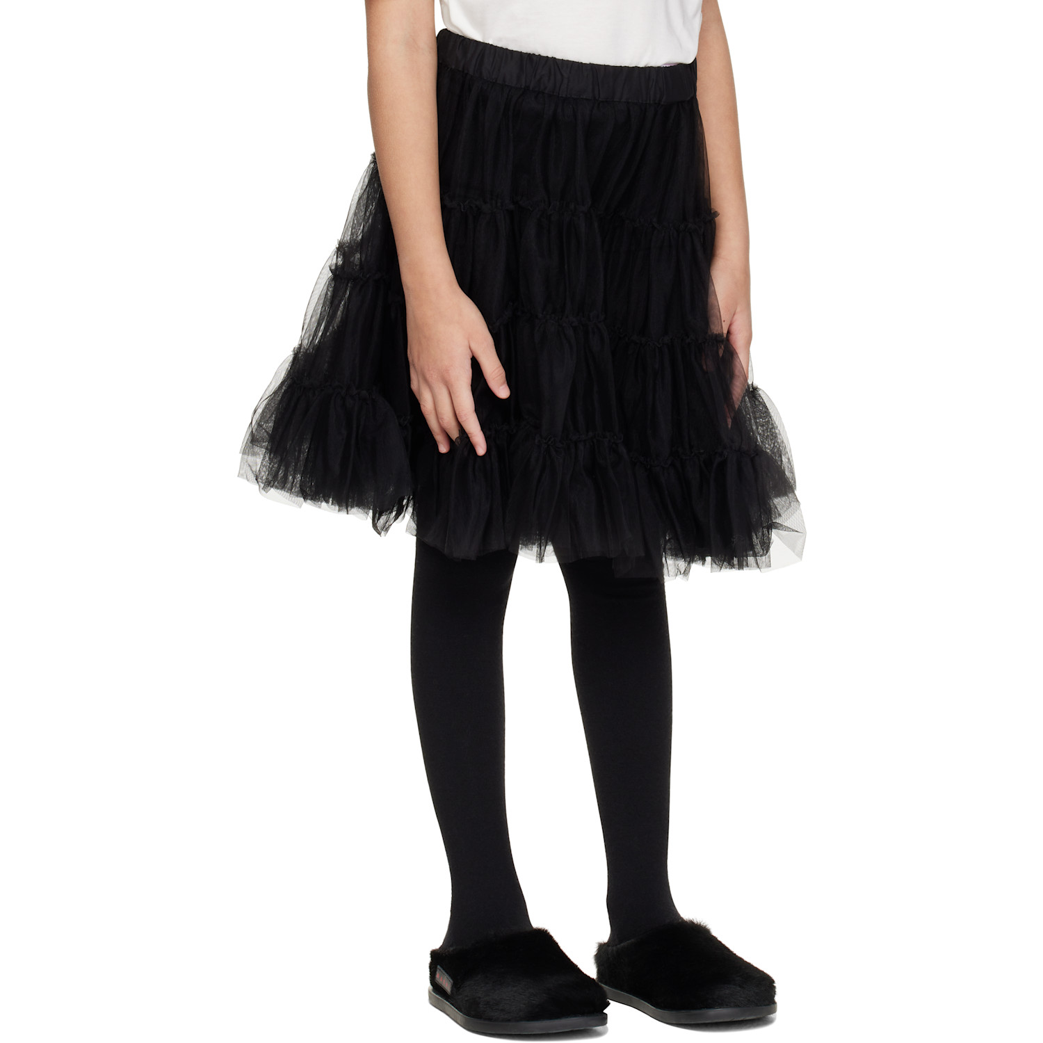  Marni Kids Black Ruffled Skirt 