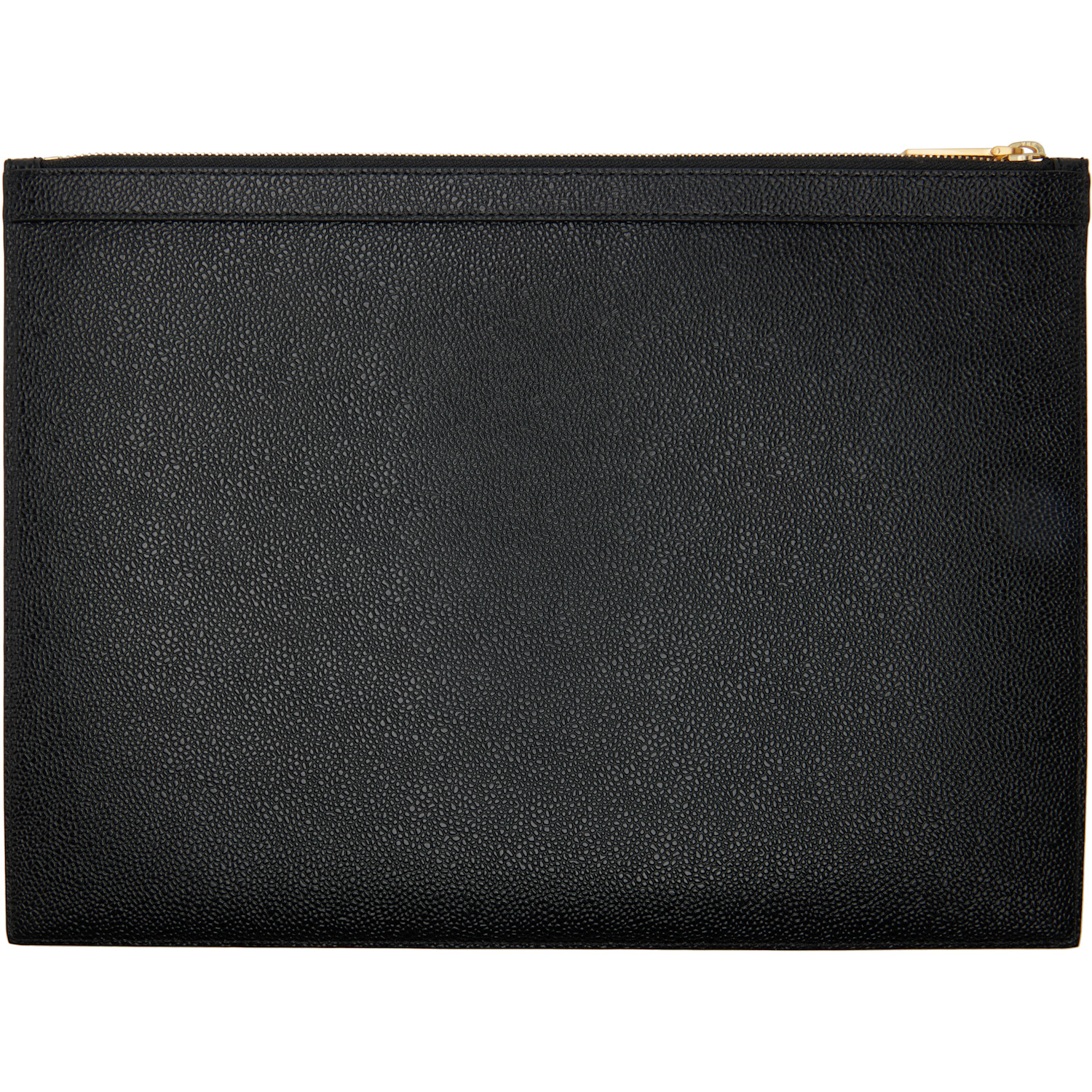  Thom Browne Black Pebble Grain Large Document Holder 