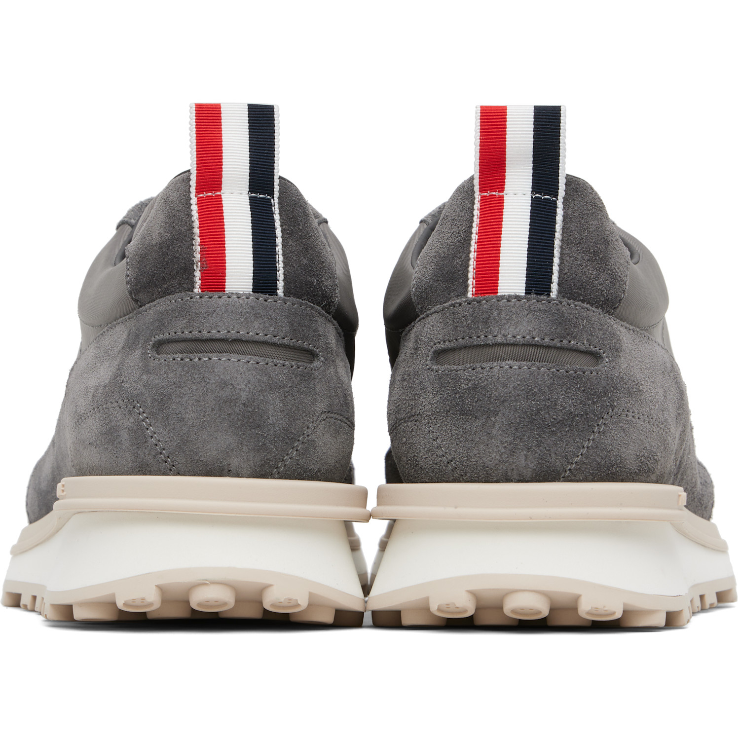  Thom Browne Gray Double Tech Nylon Alumni Sneakers 
