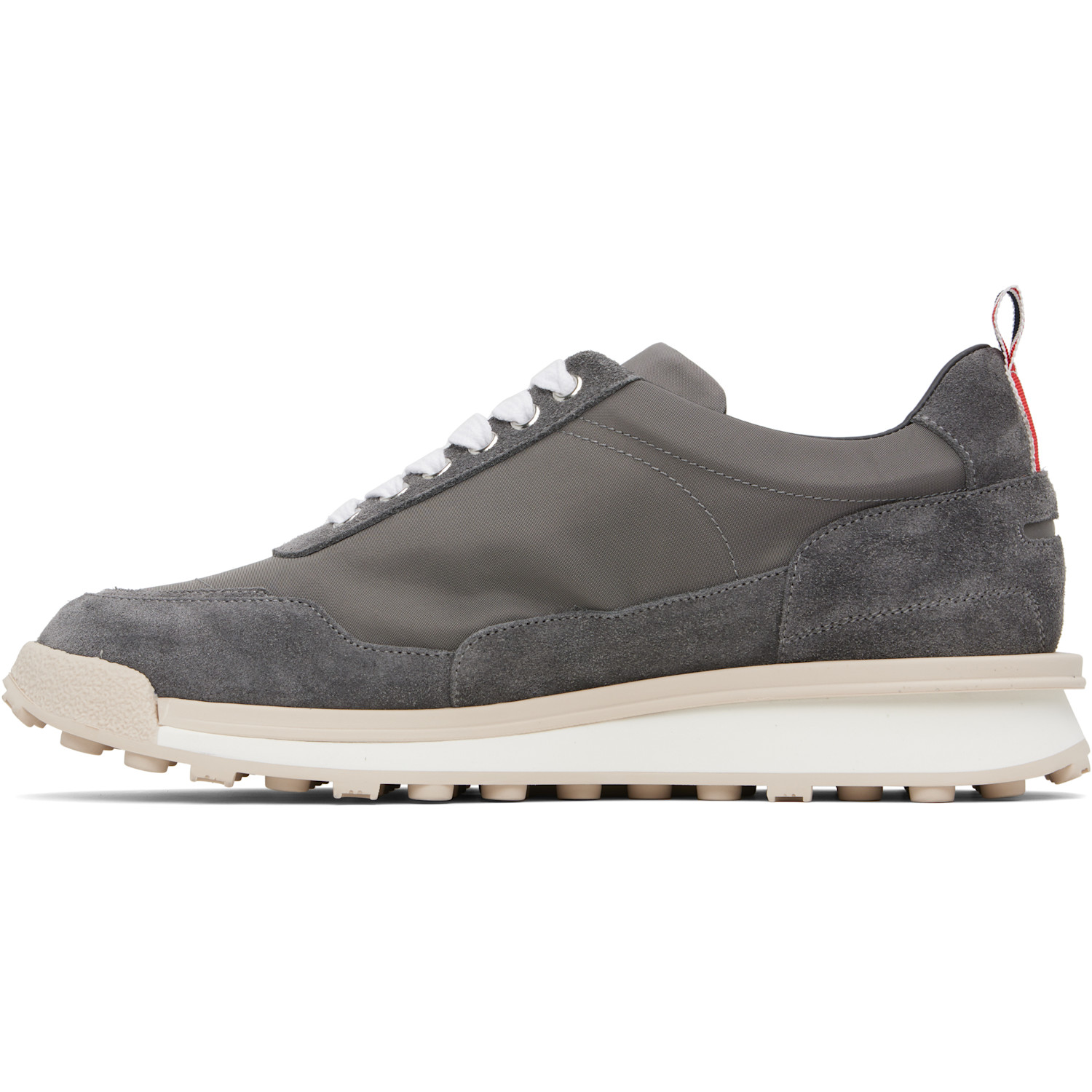  Thom Browne Gray Double Tech Nylon Alumni Sneakers 