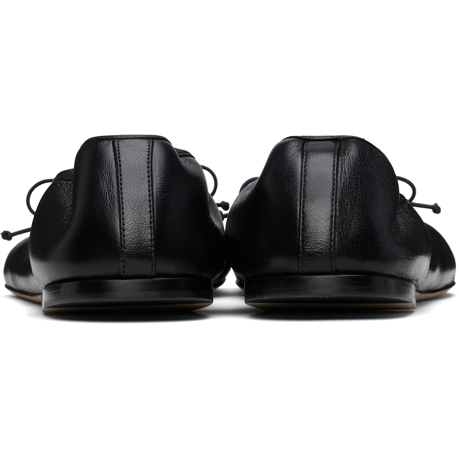  Christen Ssense Exclusive Black Tabi Stretch Ballerina Flats 