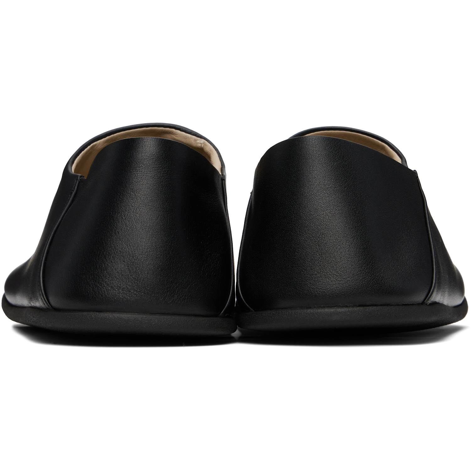  Christen Black Big Bootie Mule Loafers 