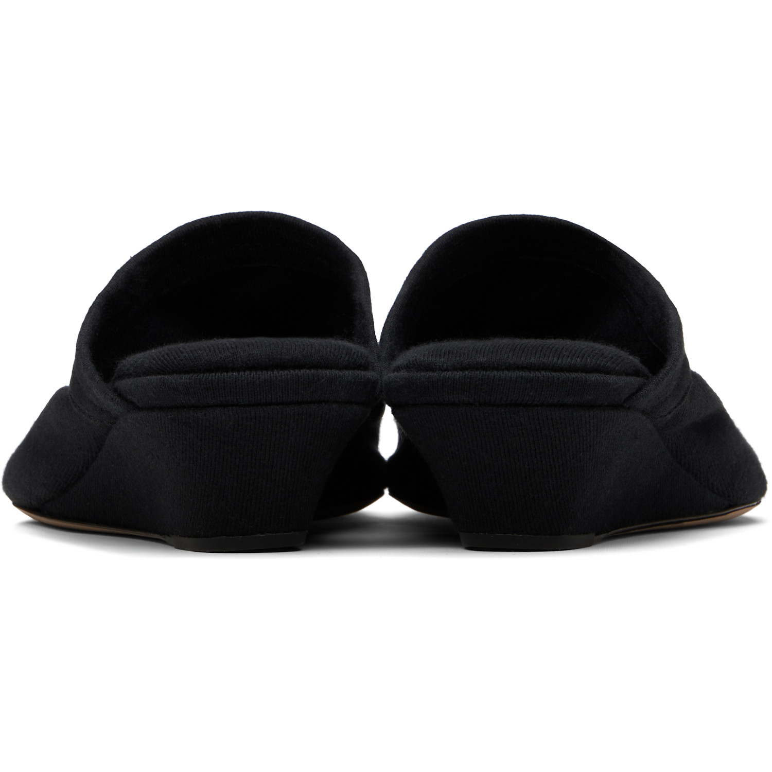 Christen Black 25mm Stretch Flat Mules 